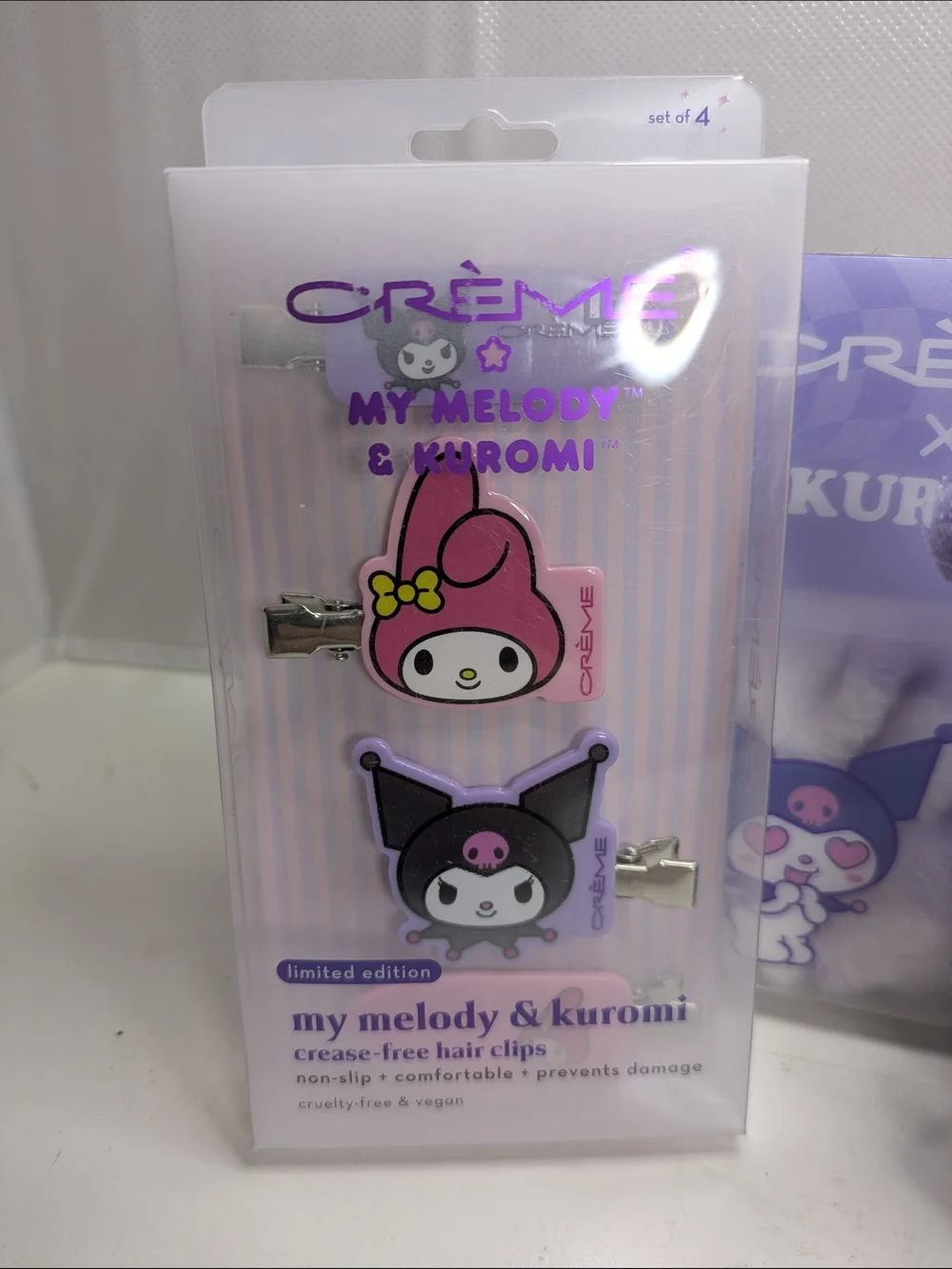 Kuromi x The Crème Shop Beauty Bundle Headband Pore Strips Hair Clips Sanrio
